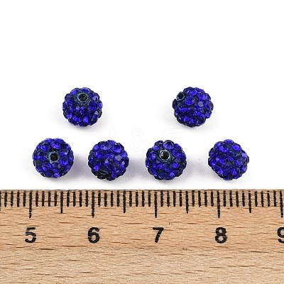 Grade A Rhinestone Pave Disco Ball Beads RB-Q100-9-1