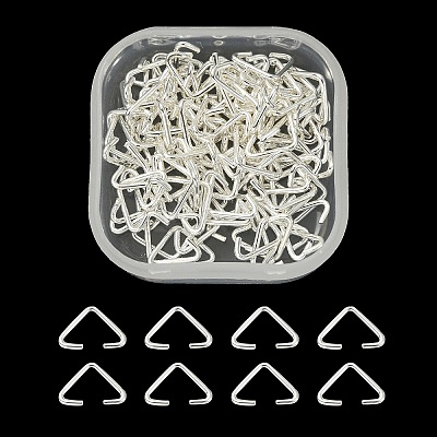 100Pcs Iron Triangle Rings IFIN-YW0001-80-1
