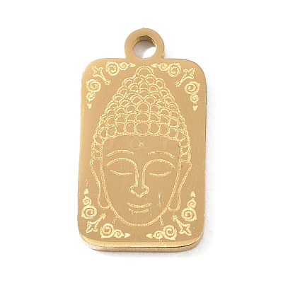Buddhist 304 Stainless Steel Pendants SA-CBAE30B-02C-G-1