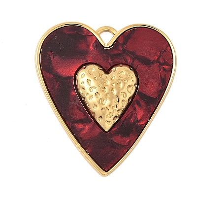 Opaque Acrylic Pendants STAS-P404-12G-03-1