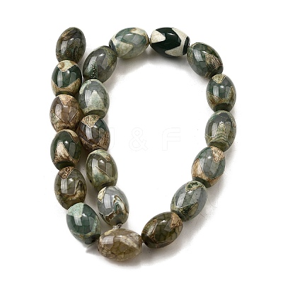 Tibetan Style dZi Beads Strands G-S389-A08-1