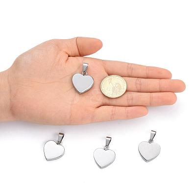 Tarnish Resistant Fashionable 304 Stainless Steel Stamping Blank Tag Pendants STAS-J002A-01-1