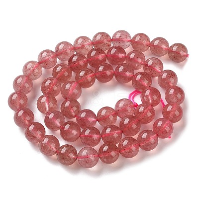 Natural Strawberry Quartz Beads Strands G-C268-B04-02-1