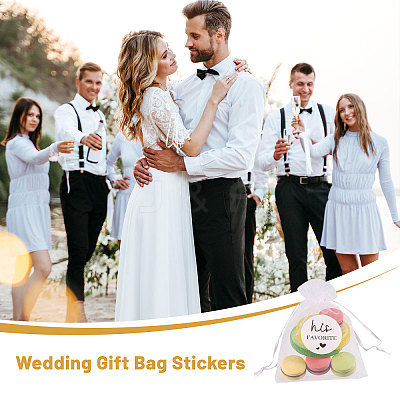 200Pcs 2 Styles Paper Self-adhesive Stickers DIY-CA0007-64-1