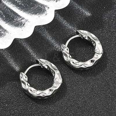 Brass Hoop Earrings EJEW-D320-23P-1