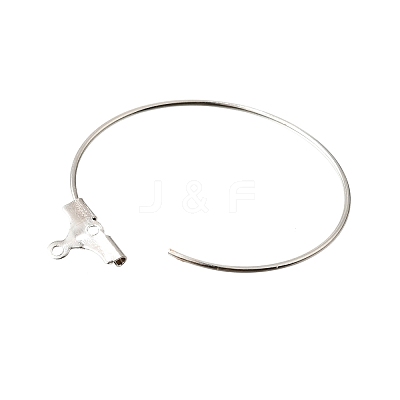 Rack Plating Brass Ring Hoop Earrings KK-L125-01P-1