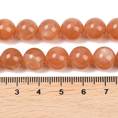 Natural Sunstone Beads Strands G-G342-A04-10.5mm-1
