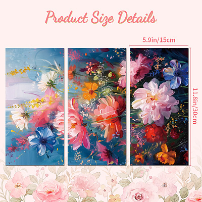 3 Sheets 3 Styles PVC Waterproof Decorative Stickers DIY-WH0404-286-1