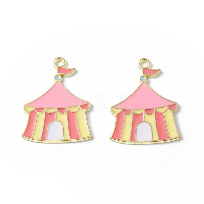 Circus Theme Alloy Enamel Pendants ENAM-P246-02C-1