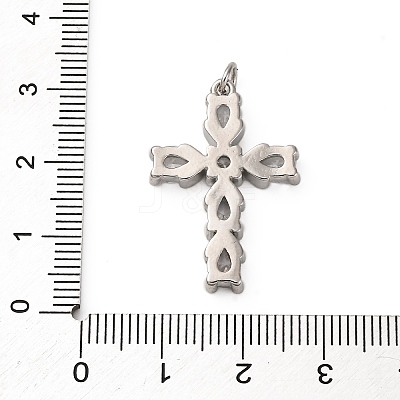 Brass Micro Pave Cubic Zirconia Pendants KK-P308-29P-1