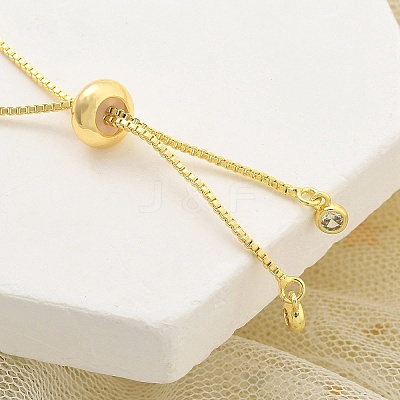 Brass Micro Pave Cubic Zirconia Slider Bracelets for Women BJEW-S158-08G-02-1