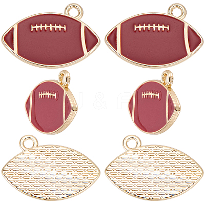 30Pcs Alloy Enamel Pendants FIND-SC0022-79-1