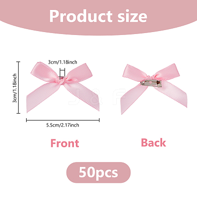 Bowknot Polyester Brooches JEWB-WH0028-68B-1