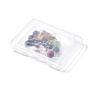 16Pcs 16 Styles Mixed Gemstone Pendants FIND-FH0006-91-1