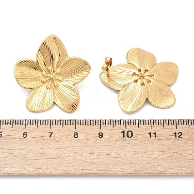 Non-Tarnish 304 Stainless Steel Stud Earrings X-STAS-L024-004G-02-1