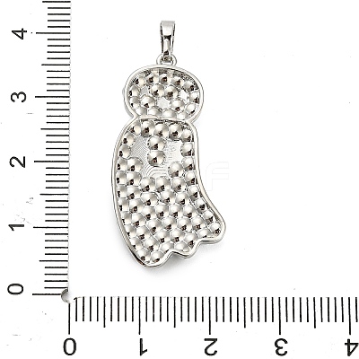 Halloween Brass Enamel Pendants KK-F915-02C-P-1