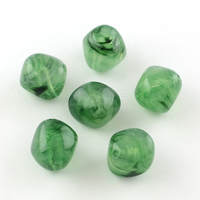 Bicone Imitation Gemstone Acrylic Beads OACR-R024-11-1