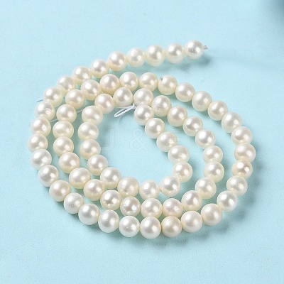 Natural Cultured Freshwater Pearl Beads Strands PEAR-E018-75-1