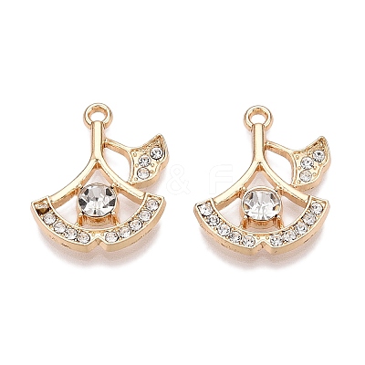 Rack Plating Alloy Pendants FIND-N005-30G-1