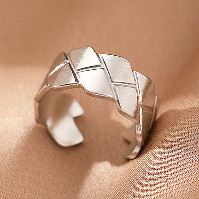 304 Stainless Steel Cuff Rings FS-WGFBCF4-12-1