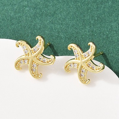 Brass Micro Pave Cubic Zirconia Pendant & Stud Earrings Sets for Women SJEW-F227-01A-G-1