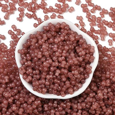 Transparent Colours Glass Seed Beads SEED-R001-01J-1