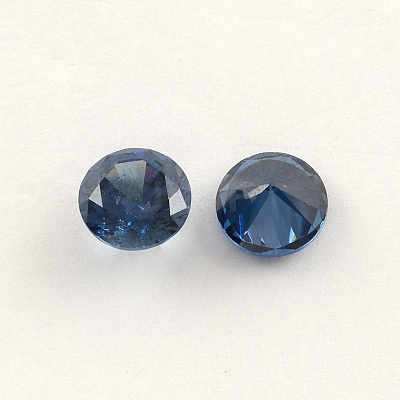 Diamond Shaped Cubic Zirconia Pointed Back Cabochons ZIRC-R004-12mm-06-1