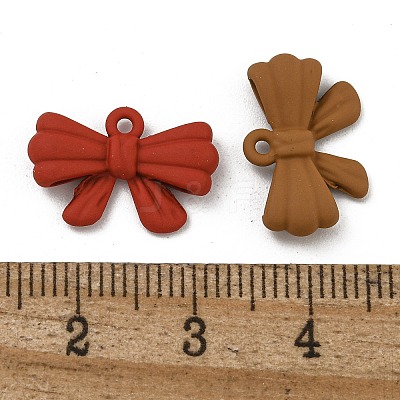 Spray Painted Alloy Pendants PALLOY-F312-33-1