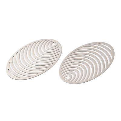 Long-Lasting Plated Brass Filigree Pendants KK-K336-31P-1