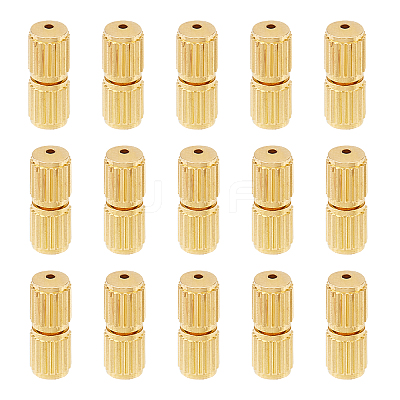 Brass Screw Clasps KK-FH0001-07G-1