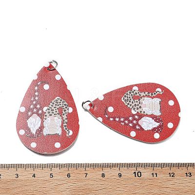 PU Leather Big Pendants FIND-R050-03E-1
