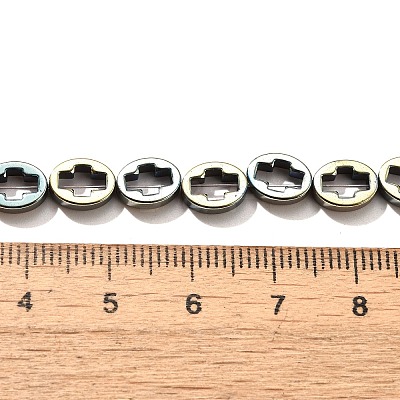 Electroplated Synthetic Non-magnetic Hematite Beads Strands G-L613-Z01-01L-1