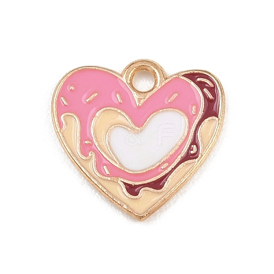 Valentine's Day Alloy Enamel Pendants ENAM-I084-01KCG-12-1