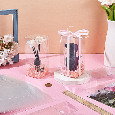 50Pcs Foldable Transparent PVC Boxes CON-BC0007-90-1