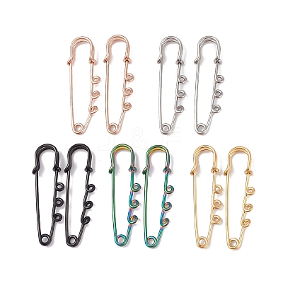 Ion Plating(IP) 304 Stainless Steel Safety Pins Brooch Findings STAS-I673-06-1