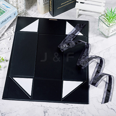 Rectangle Foldable Paper Gift Storage Boxes AJEW-TAC0035-07B-1