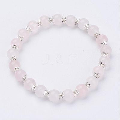 Natural Gemstone Beads Stretch Bracelets BJEW-JB02858-1