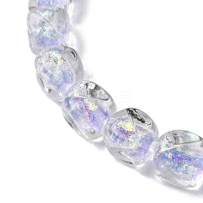 Handmade Foil Lampwork Beads Strands FOIL-C002-01A-1