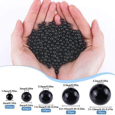 2030Pcs 5 Styles ABS Plastic Imitation Pearl Beads FIND-SP0001-92-1