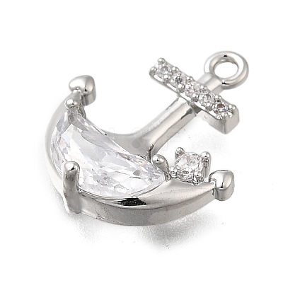 Brass Micro Pave Cubic Zirconia Pendants LS-KK-Q048-09P-1