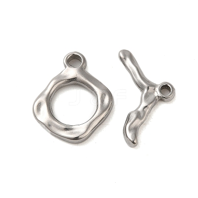 Non-Tarnish 304 Stainless Steel Toggle Clasps STAS-Q324-07P-1