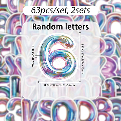 2Sets PP Plastic Self Adhesive Stickers STIC-SP0001-21-1