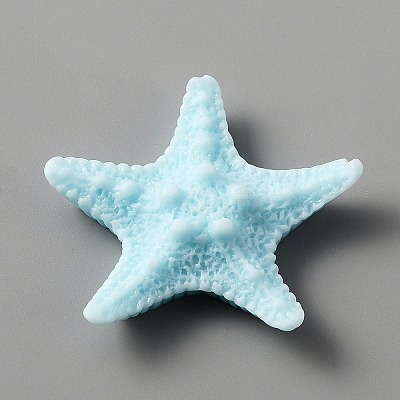 Ocean Theme Opaque Resin Cabochons CRES-WH0013-13A-1