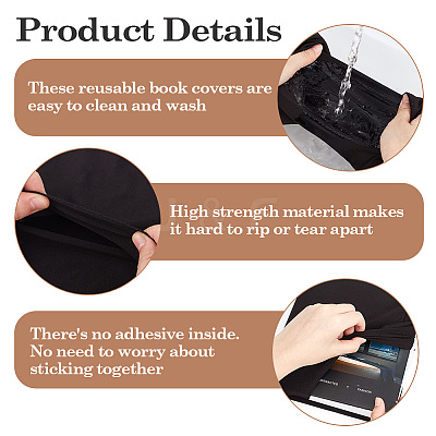Elastic Fabric Book Covers AJEW-CP0008-68C-1