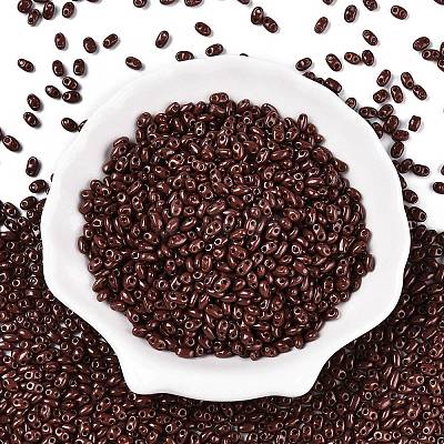Baking Paint Glass Seed Beads SEED-T006-03V-1