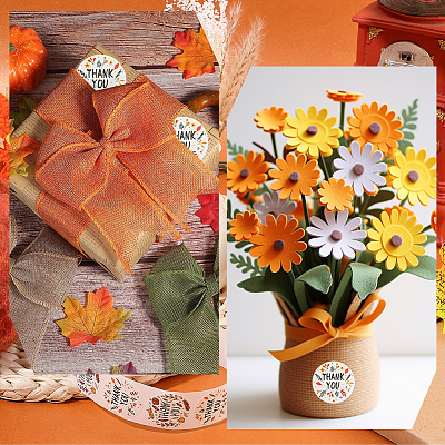 1 Roll Autumn Stickers Roll DIY-SP0005-86-1