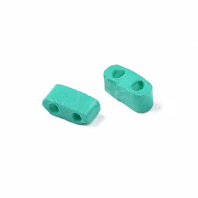 2-Hole Baking Paint Glass Seed Beads SEED-S023-17B-05-1