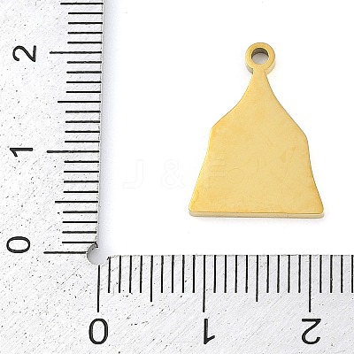 304 Stainless Steel Pendants STAS-F315-05G-1