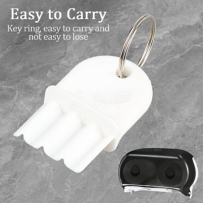 18 Bags ABS Plastic Toilet Paper Dispenser AJEW-CN0006-69-1