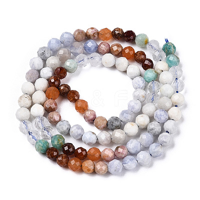Natural & Synthetic Mixed Gemstone Beads Strands G-D080-A01-01-27-1